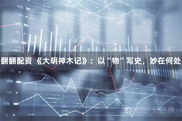 翻翻配资 《大明神木记》：以“物”写史，妙在何处